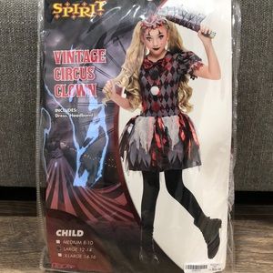 Kids Halloween Vintage clown costume